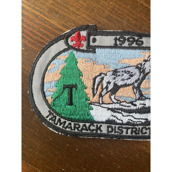 1996 Tamarack Klondike Derby Patch BSA Boy Scouts NJ State New Jersey Merged - Picture 2 of 4